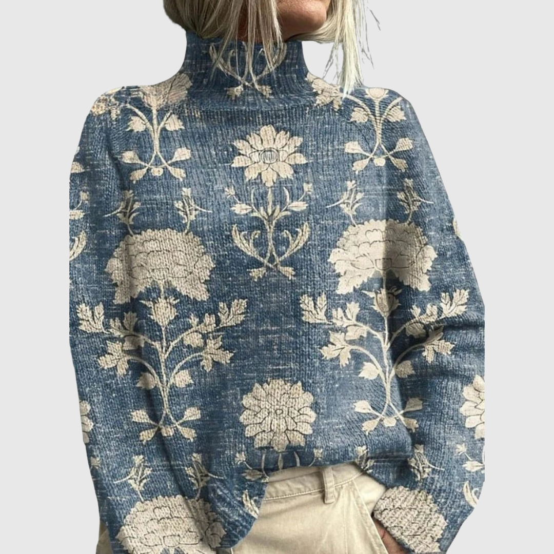 Women's Roll Neck Jumper | Long Sleeve & Patterned 3
