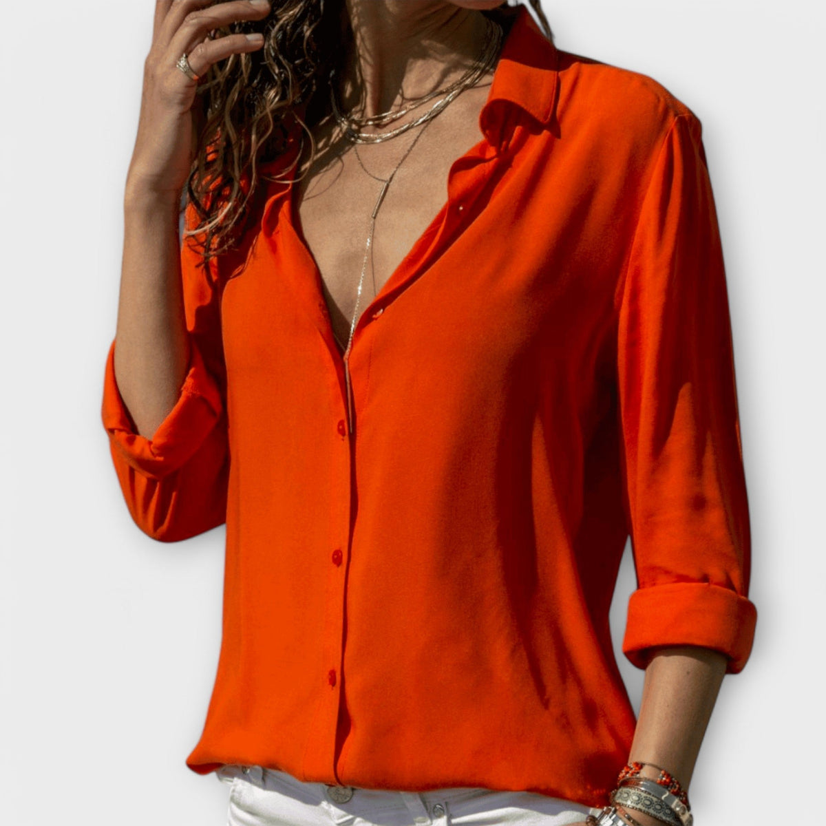 Women's Button-Up Blouse | Relaxed Fit & All-Day Comfort 2