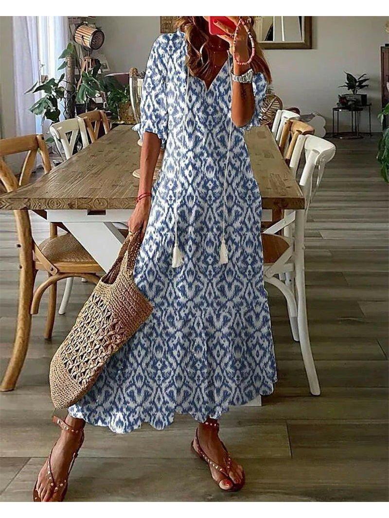 Dianna - Boho Tummy Coverage Dress 0