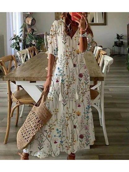 Dianna - Boho Tummy Coverage Dress 6