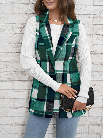 Drunelle | Elegant Tailored Check Waistcoat 5