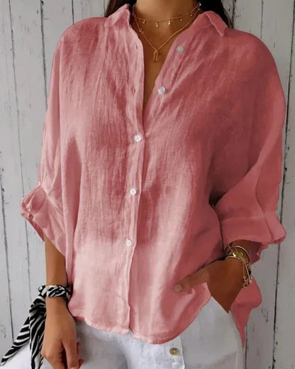 Elarisa - Womens Long Sleeve Button Blouse 1