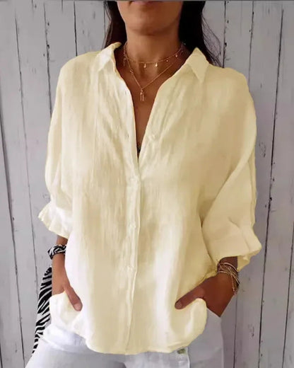 Elarisa - Womens Long Sleeve Button Blouse 5