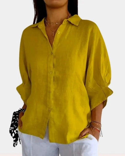 Elarisa - Womens Long Sleeve Button Blouse 7