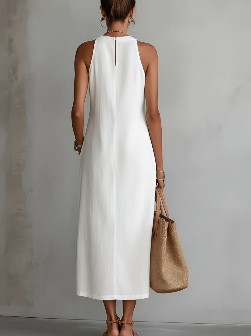 Elena | Lightweight & Sophisticated Linen-Blend Midi Dress 1
