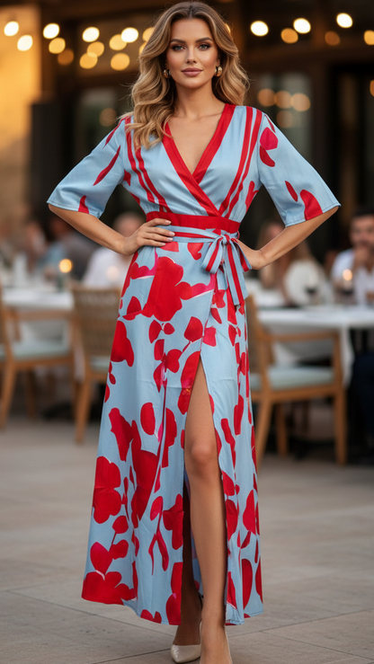 Elise - Elegant Floral Dress 0