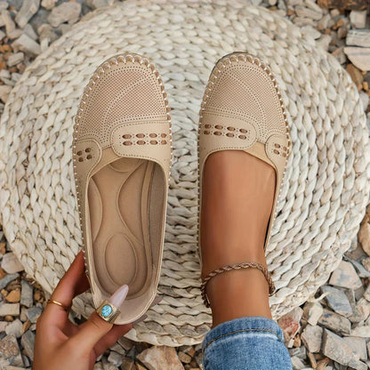 Ella | Women’s Orthopedic Perforated Slip On Loafers 0