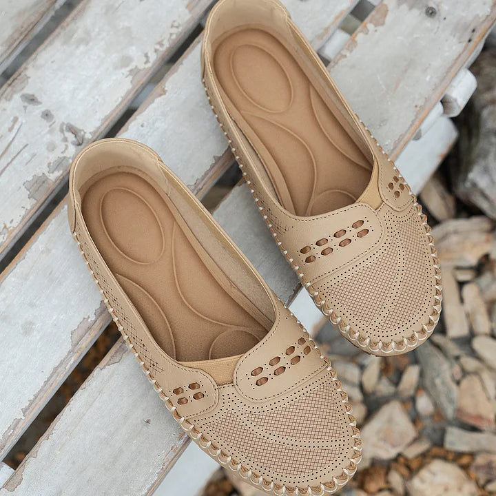 Ella | Women’s Orthopedic Perforated Slip On Loafers 3