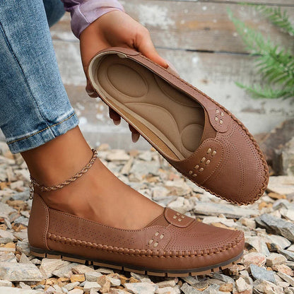 Ella | Women’s Orthopedic Perforated Slip On Loafers 5