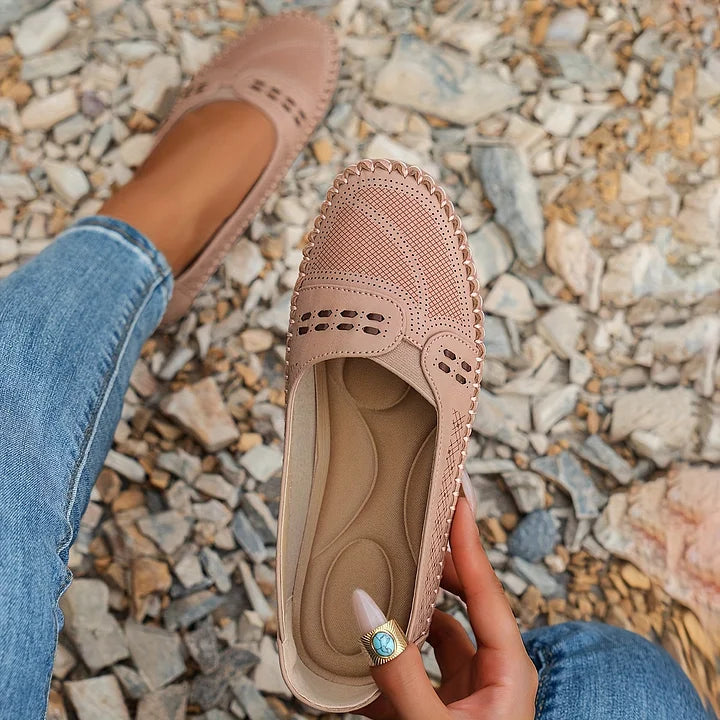 Ella | Women’s Orthopedic Perforated Slip On Loafers 8