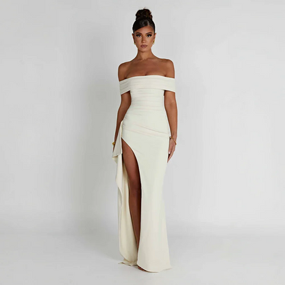 Élodira – Off Shoulder Maxi Dress With Split 3