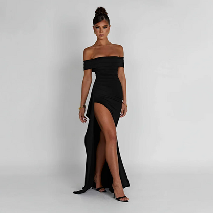 Élodira – Off Shoulder Maxi Dress With Split 4