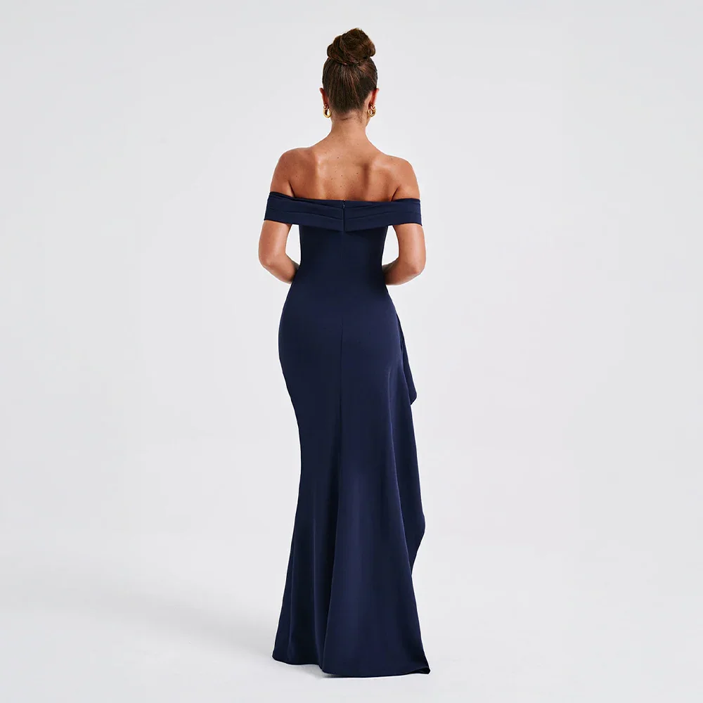 Élodira – Off Shoulder Maxi Dress With Split 7