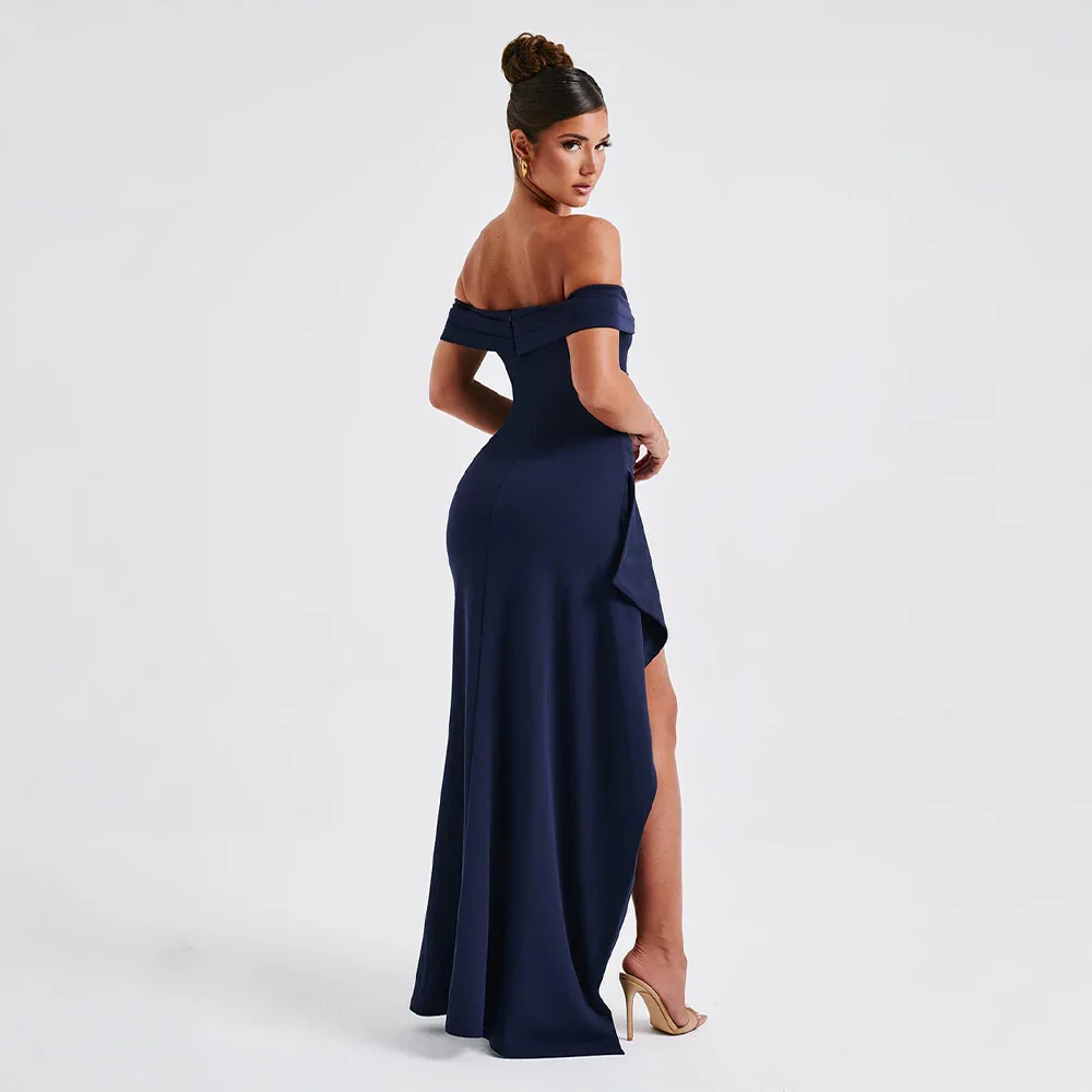 Élodira – Off Shoulder Maxi Dress With Split 8