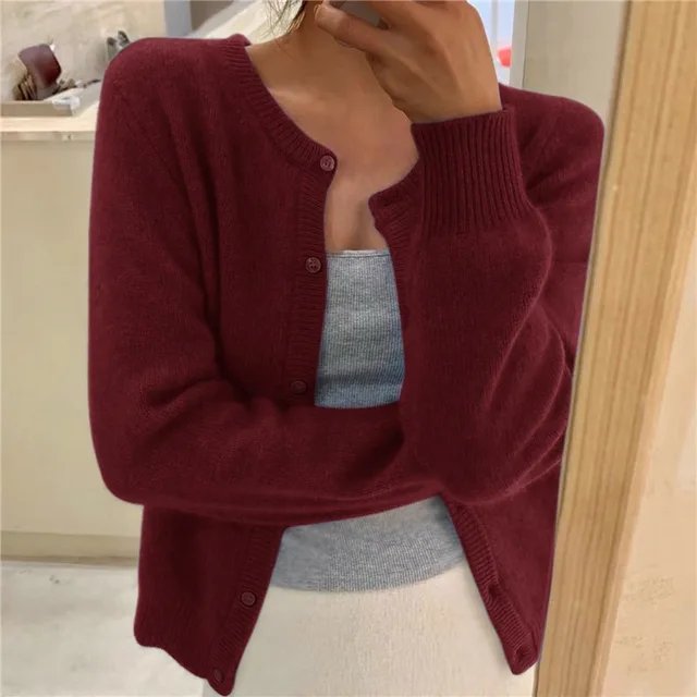 Elowen | Soft Knit Relaxed-Fit Button-Front Cardigan 6