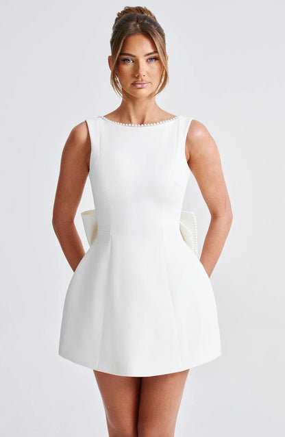 Elowyn – Back Bow Short Dress 2