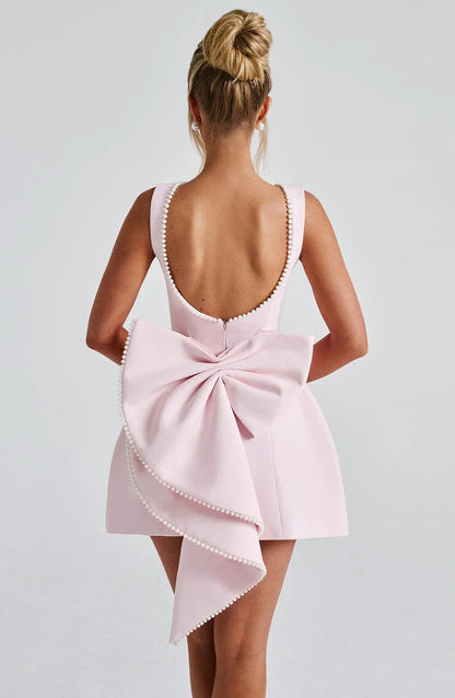 Elowyn – Back Bow Short Dress 4