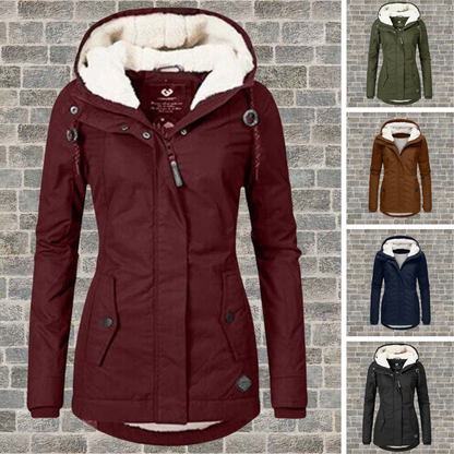 Women's Winter Coat | Hooded & Double Fastening 2