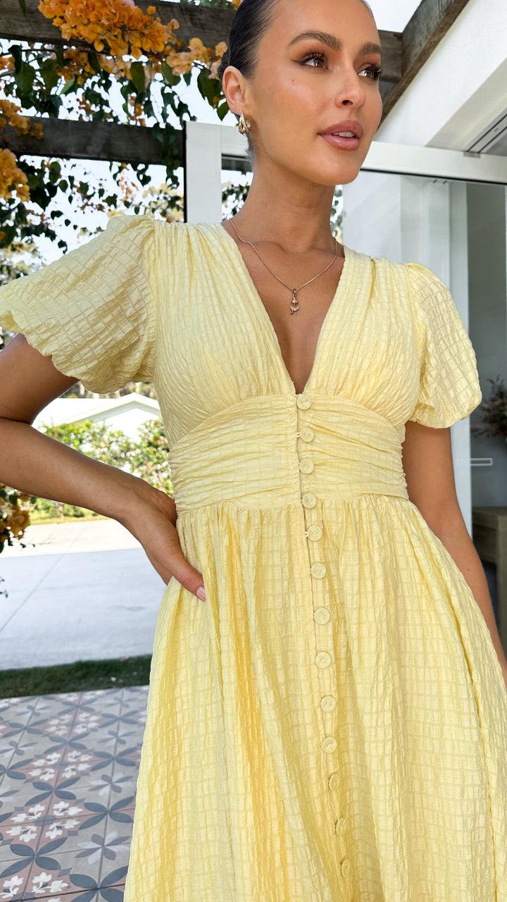 Elunéra - Flowing Maxi Dress with Button Placket 6