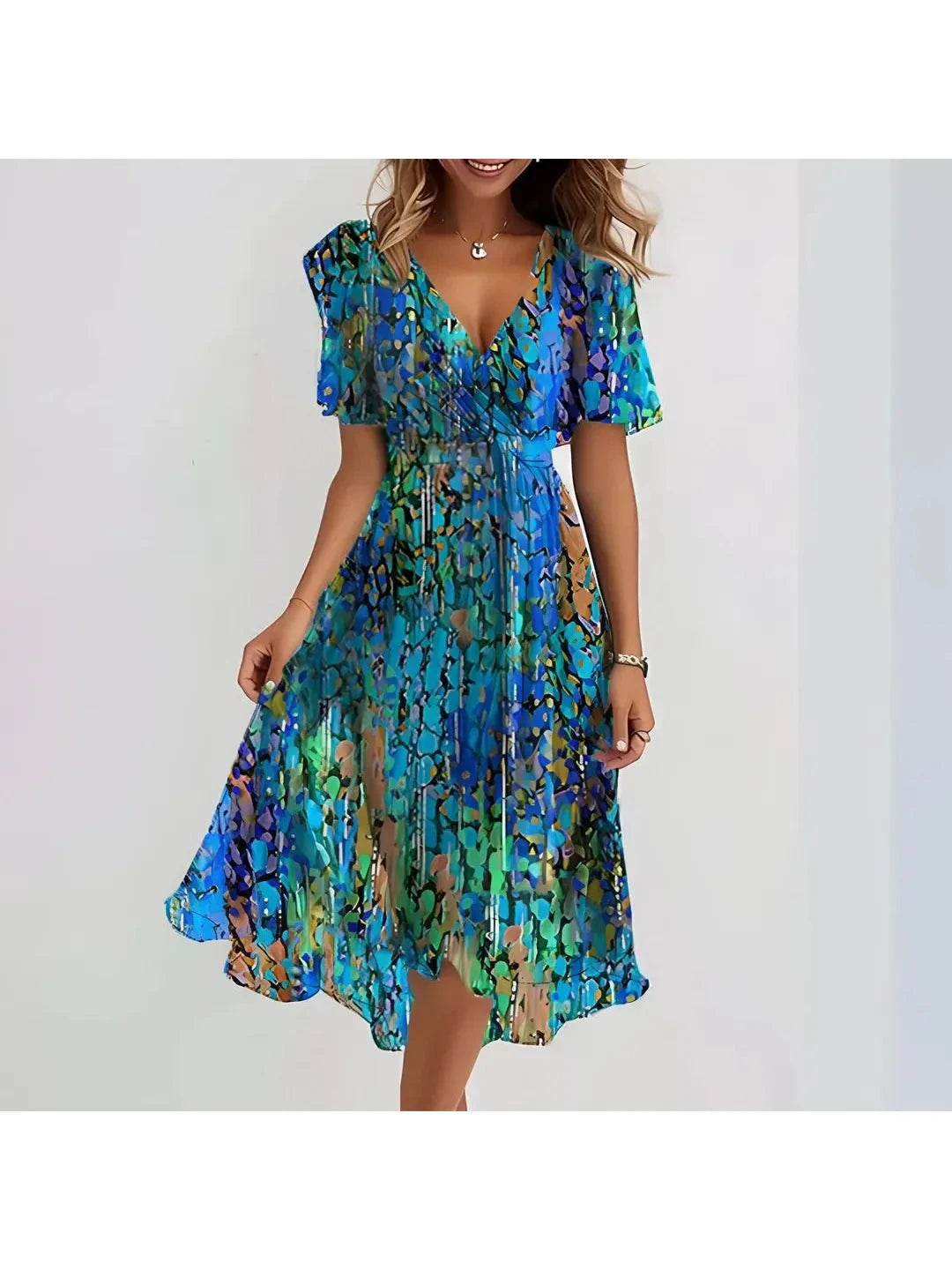 Elvira™ - Printed Summer Dress 0