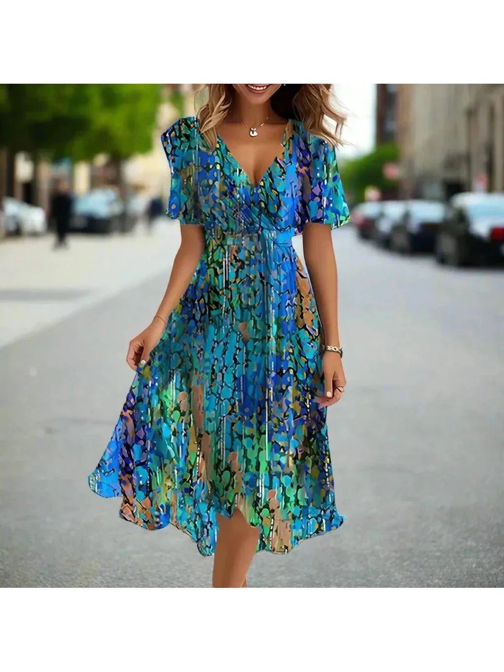 Elvira™ - Printed Summer Dress 2