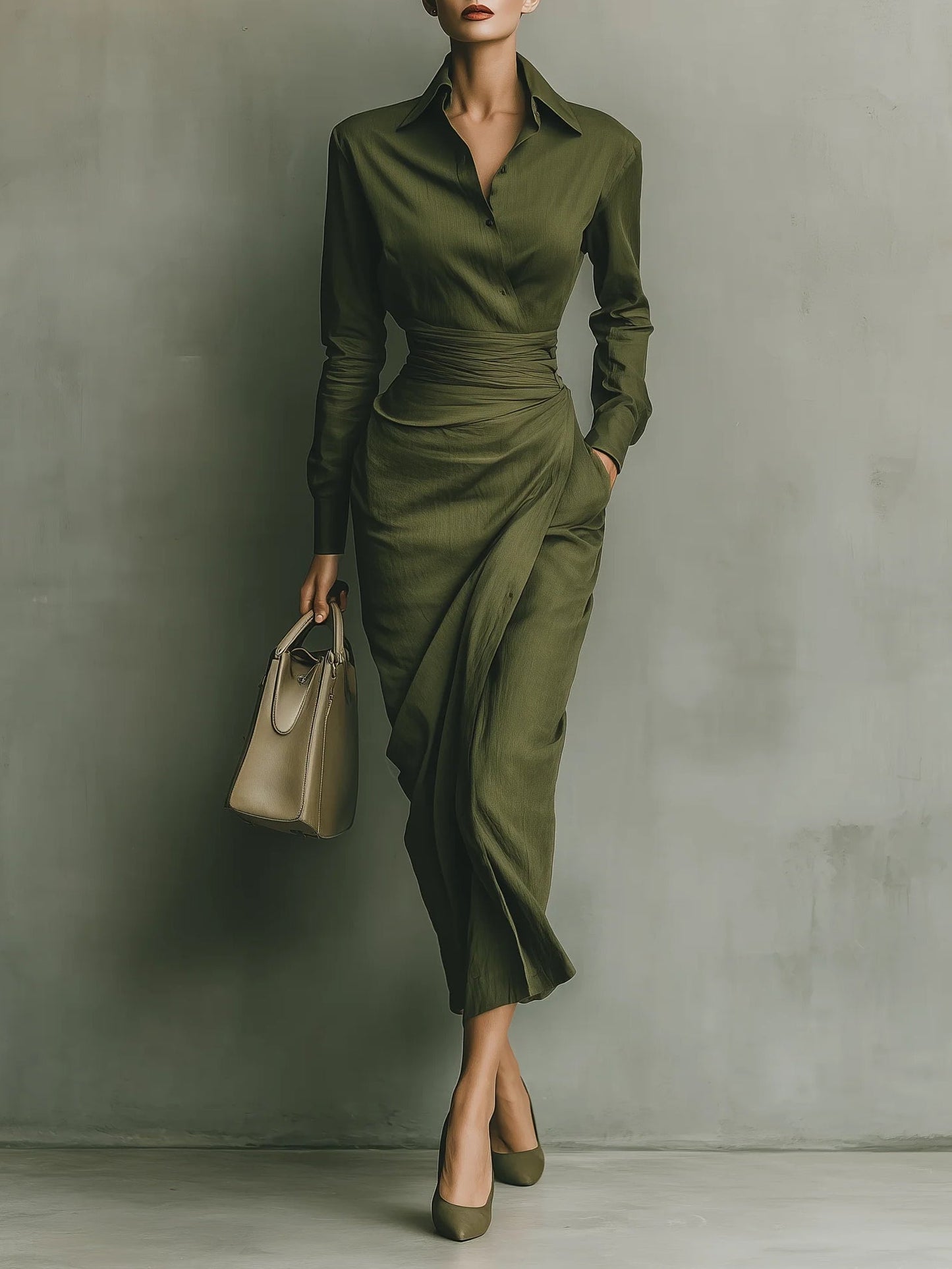 Eva | Cotton Blended Maxi Dress 0