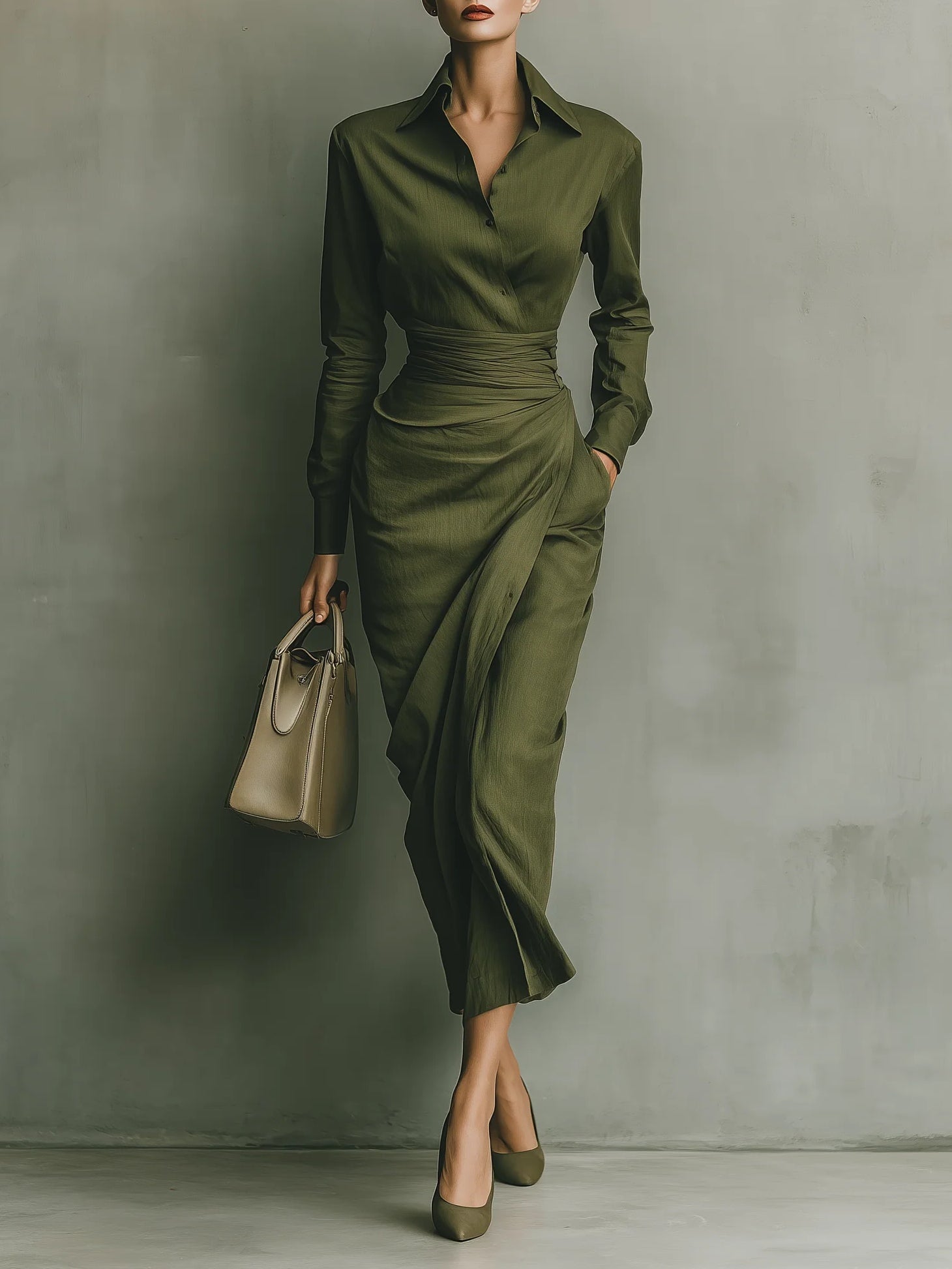 Eva | Cotton Blended Maxi Dress 0