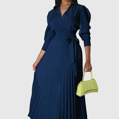 Evelina | Soft Pleated Midi Dress 2
