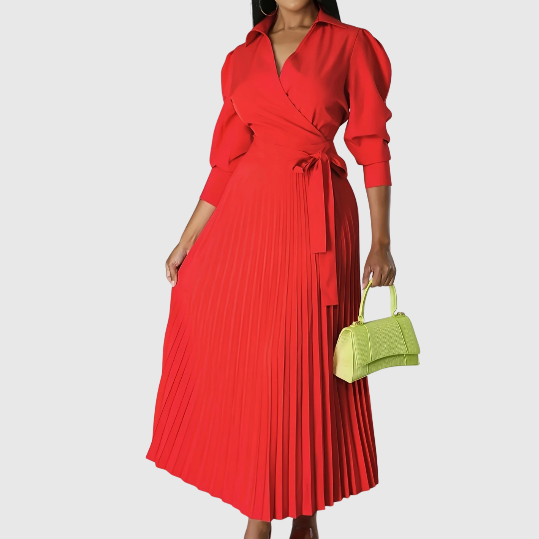 Evelina | Soft Pleated Midi Dress 4