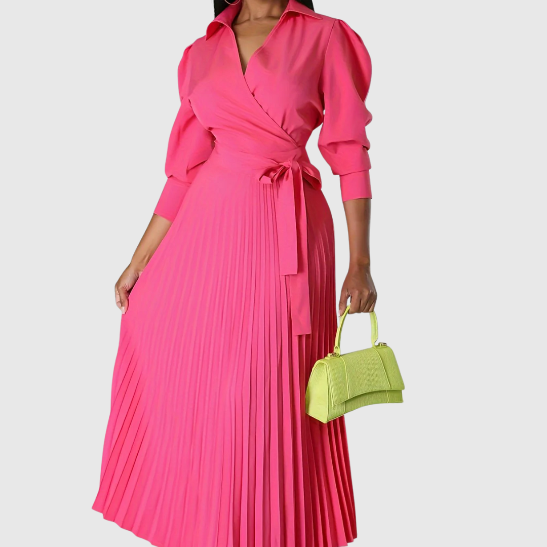 Evelina | Soft Pleated Midi Dress 5