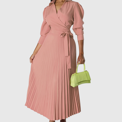 Evelina | Soft Pleated Midi Dress 7
