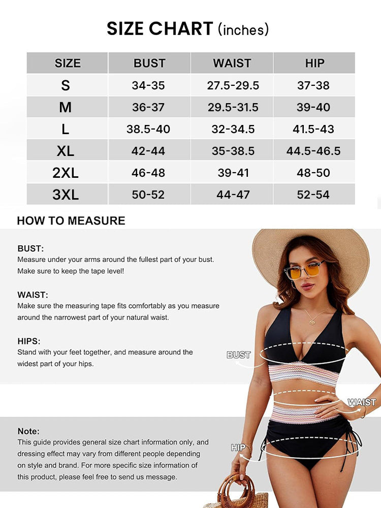 Flattering Deep V High-Waist Bikini 5