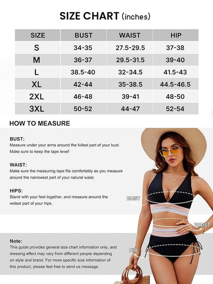 Flattering Deep V High-Waist Bikini 5