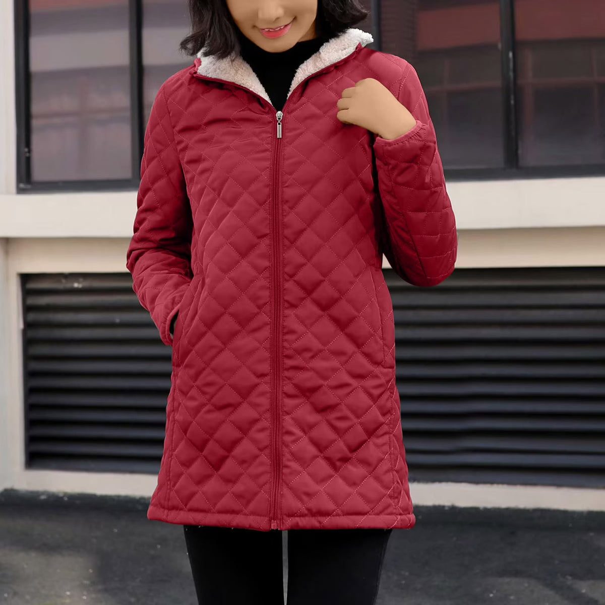 Women's Quilted Jacket | Hooded & Warm