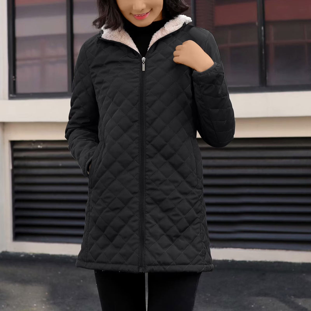 Women's Quilted Jacket | Hooded & Warm