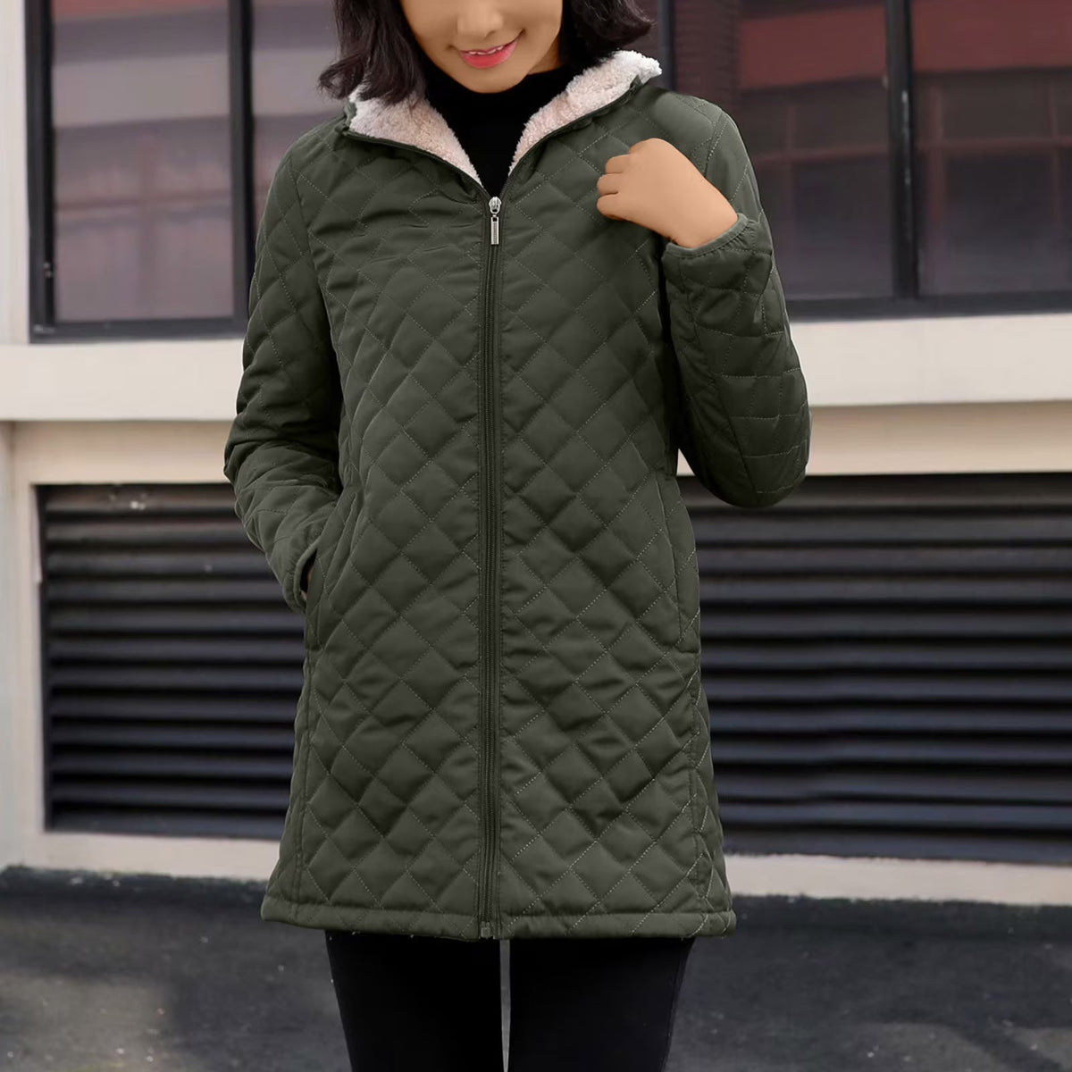 Women's Quilted Jacket | Hooded & Warm