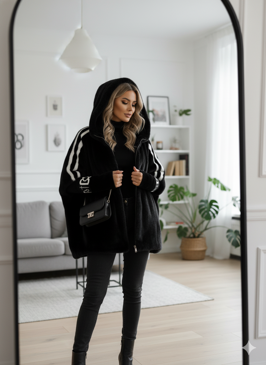 Women's Oversized Coat | Hooded & Warm 12