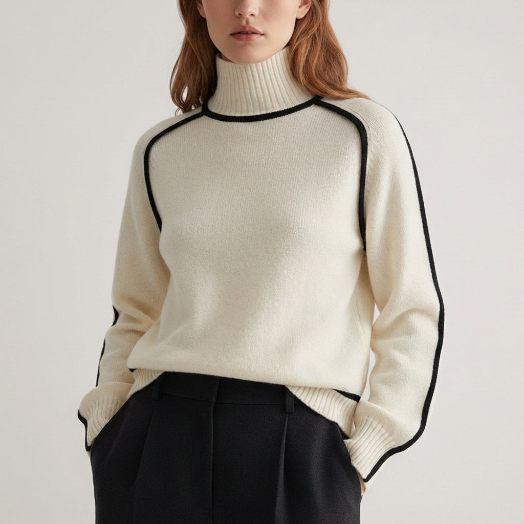 Women's Turtleneck Sweater | Soft Stretch-Knit & Cozy Warmth 1