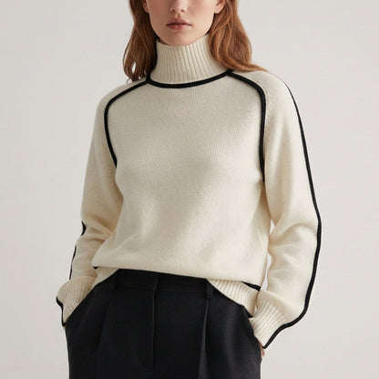 Women's Turtleneck Sweater | Soft Stretch-Knit & Cozy Warmth 1