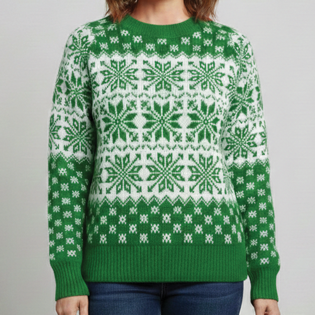 Women's Christmas Sweater | Snowflake Pattern & Cosy Fit 4
