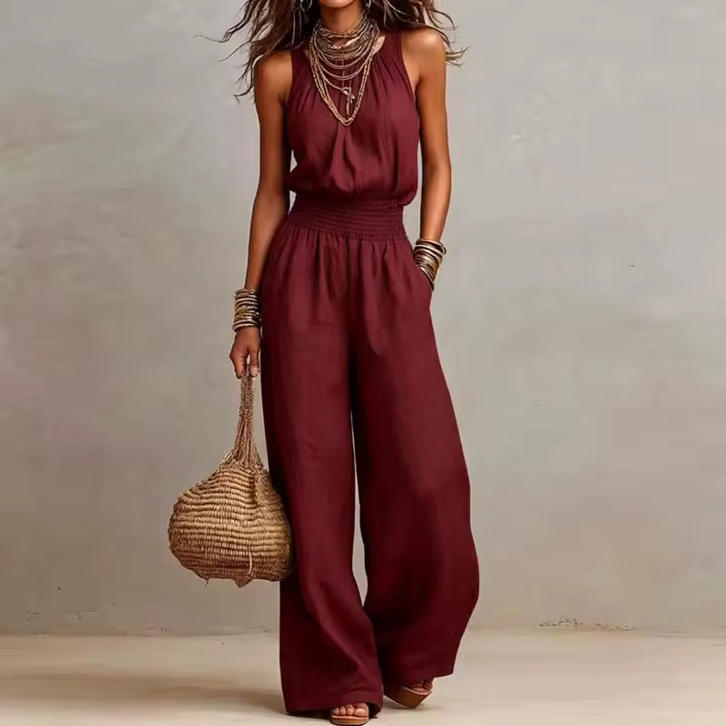 HALTER JUMPSUIT WITH FITTED WAIST 3