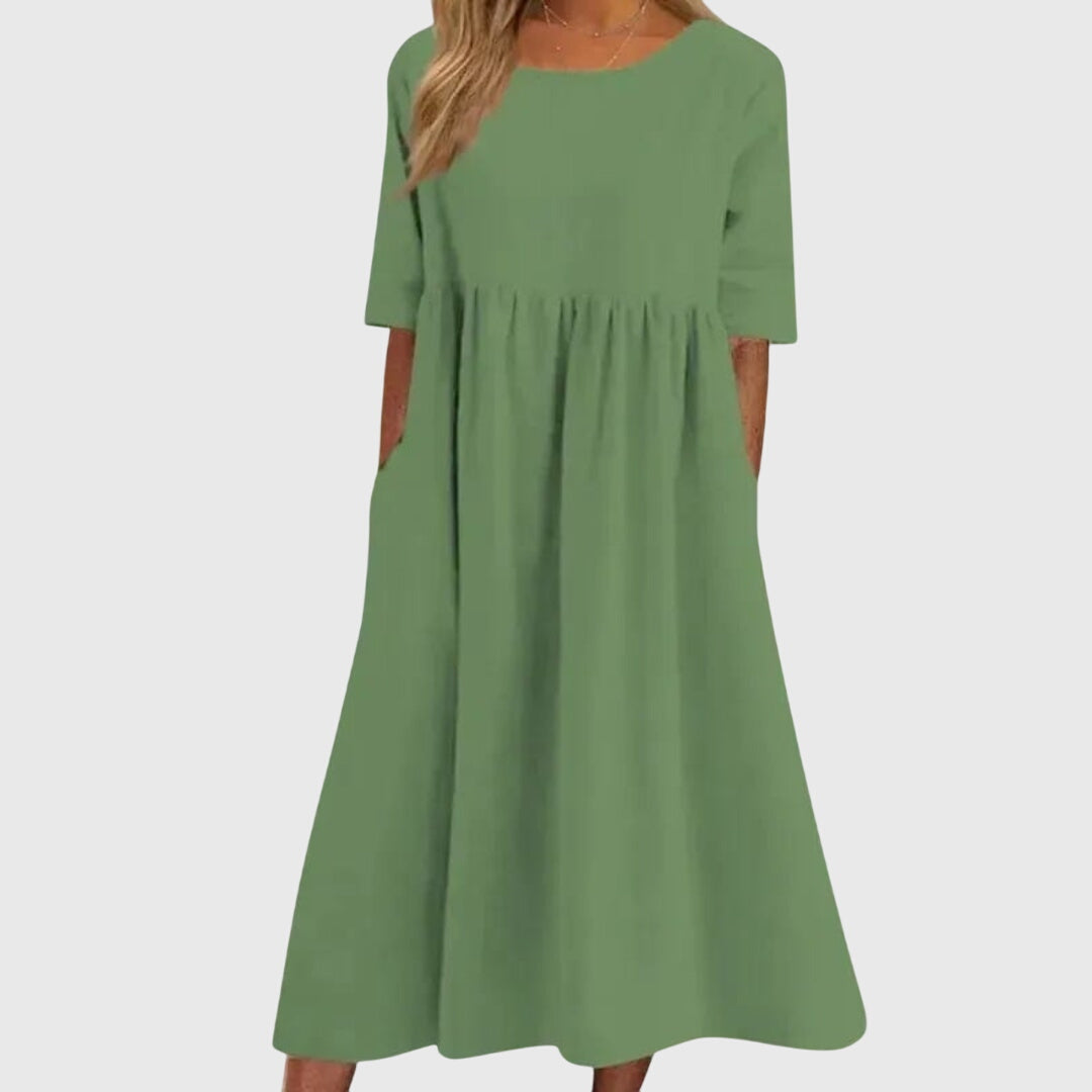 Haisley™ | Chic Short-Sleeved Dress for Any Occasion