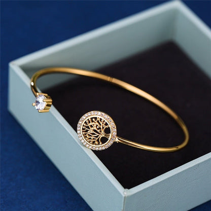 Flexible Life Tree Bangle
