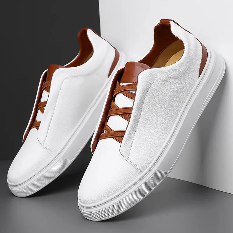 Heritage Leather Crossover Sneakers 0