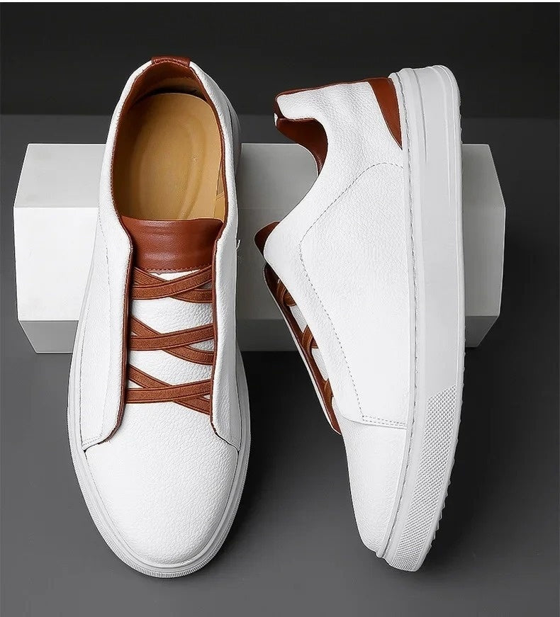 Heritage Leather Crossover Sneakers 1