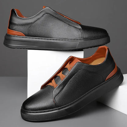 Heritage Leather Crossover Sneakers 5