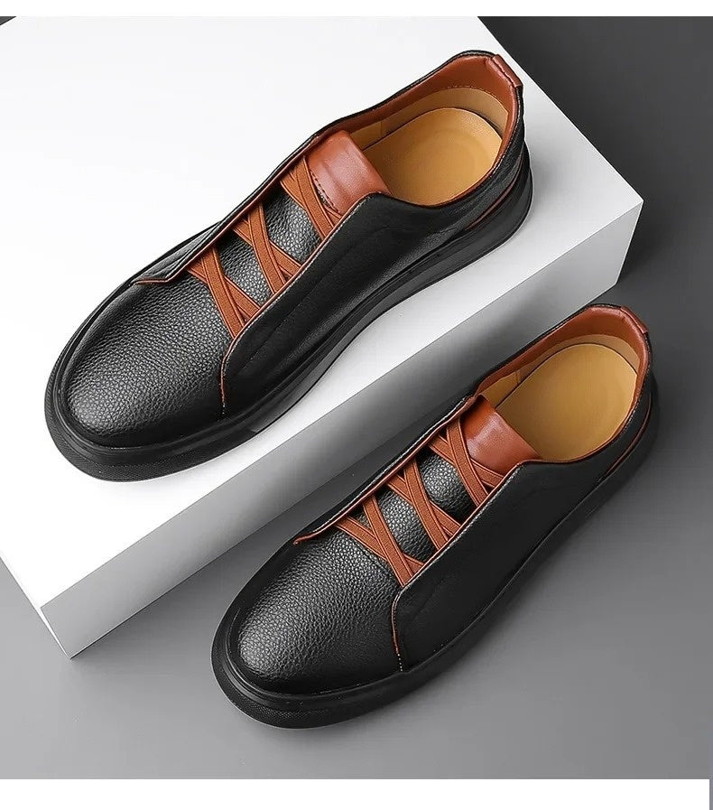 Heritage Leather Crossover Sneakers 6