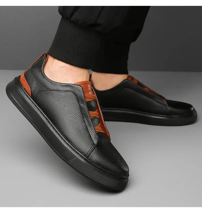 Heritage Leather Crossover Sneakers 7