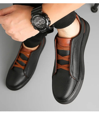 Heritage Leather Crossover Sneakers 8