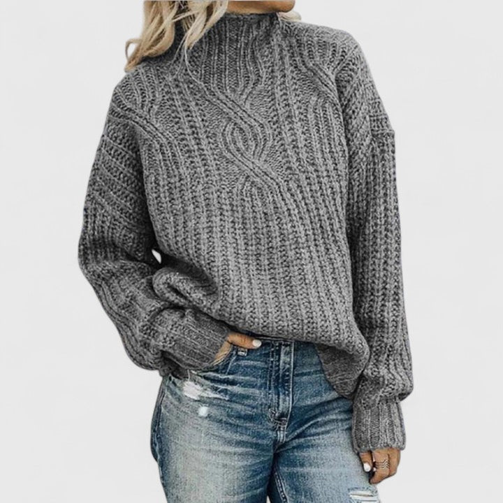 Women's Cable Knit Sweater | Relaxed Fit & Versatile Style 3